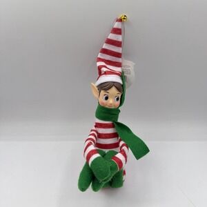 Mr Christmas Elf Knee Hugger Retro Vintage Style Red Stripe Brown Hair 2025‎